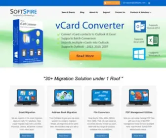 Softspire.com(SoftSpire Software Solutions) Screenshot