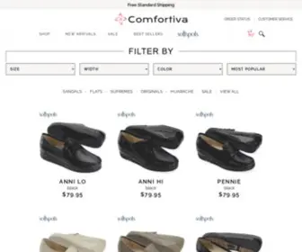 Softspots.com(The Official Comfortiva Shoes Website) Screenshot