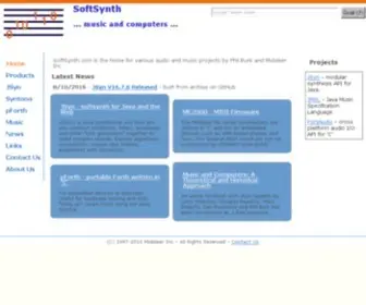 Softsynth.com(Music and computers) Screenshot