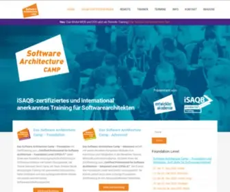 Software-Architecture-Camp.de(Software Architecture Camp mit iSAQB) Screenshot