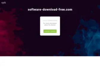 Software-Download-Free.com(Contact with domain owner) Screenshot