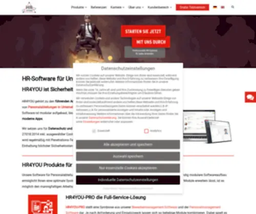 Software-Leer.net(HR4YOU-Software für Unternehmen und Personaldienstleister) Screenshot