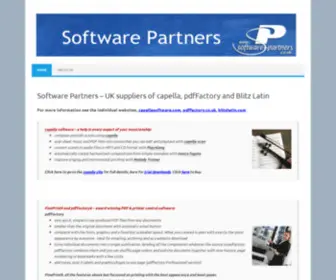 Software-Partners.co.uk(Capella software) Screenshot