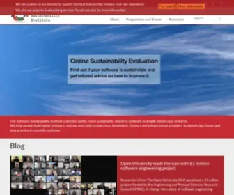 Software.ac.uk(Software Sustainability Institute) Screenshot