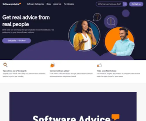 Softwareadvice.com(Advice®) Screenshot