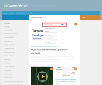 Softwareadvisor.net(Blog for software which can make your life easier) Screenshot