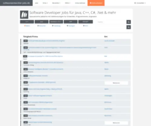 Softwareentwickler-Jobs.de(Alle) Screenshot