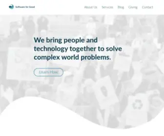 Softwareforgood.com(Software Engineers with a Purpose) Screenshot