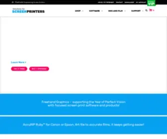 Softwareforscreenprinters.com(Solutions for Screen Printers) Screenshot