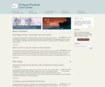 Softwarefreedom.org(The Software Freedom Law Center) Screenshot
