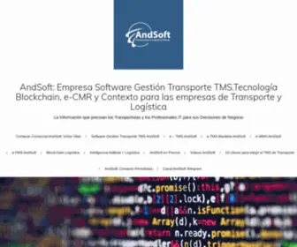 Softwaregestiontransporte.com(Empresa Software Gestión Transporte TMS.Tecnología Blockchain) Screenshot