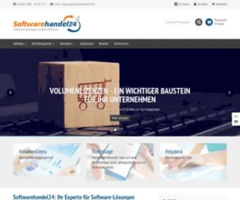 Softwarehandel24.de(Microsoft Volumenlizenzen online kaufen) Screenshot