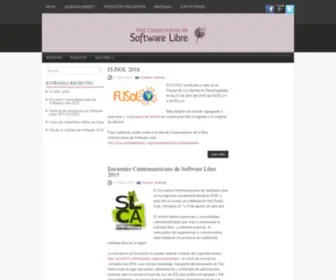 Softwarelibrecr.org(Red Costarricense de Software Libre) Screenshot