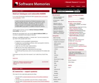 Softwarememories.com(Software Memories) Screenshot