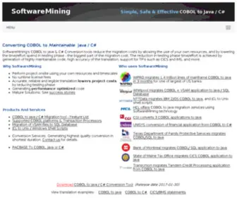 Softwaremining.com(COBOL to Java / C# Conversion) Screenshot