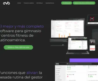 Softwareparagimnasio.com(EVO Software para Gimnasio y Centros de Fitness) Screenshot