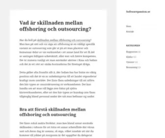 Softwarepassion.se(Software) Screenshot