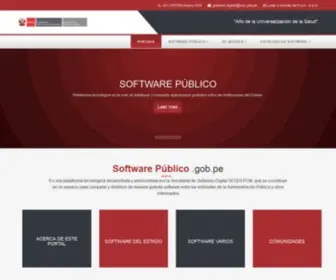 Softwarepublico.gob.pe(Plataforma de Software Público) Screenshot