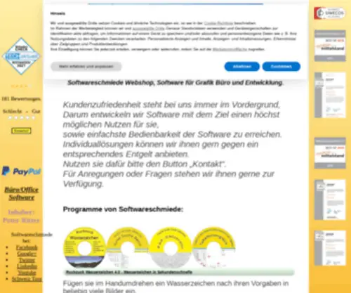Softwareschmiede.org(Webshop) Screenshot