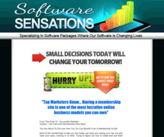 Softwaresensations.com(Software Sensations) Screenshot