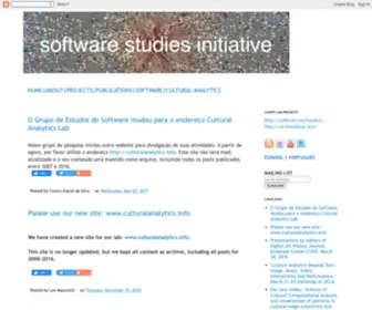 Softwarestudies.com(Software Studies) Screenshot