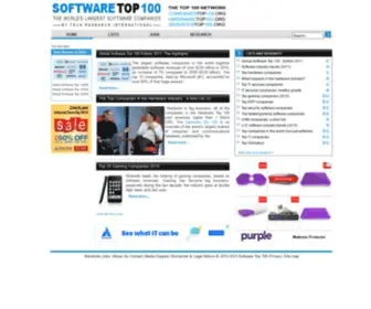 Softwaretop100.org(The World's Largest Software Companies) Screenshot