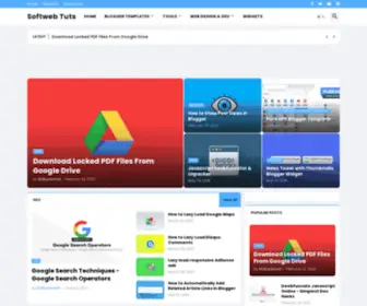 Softwebtuts.com(Blogger Templates) Screenshot