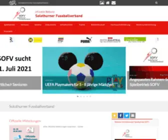 Sofv.ch(Solothurner Fussballverband) Screenshot