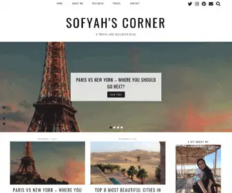 Sofyahscorner.com(A travel and Wellness blog) Screenshot