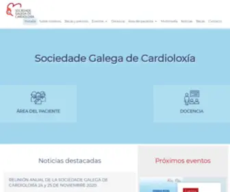 Sogacar.com(Sociedade Galega de Cardioloxía) Screenshot