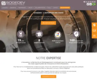 Sogedev.com(Conseil Financement public des entreprises) Screenshot