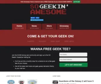 Sogeekinawesome.com(So Geekin Awesome) Screenshot