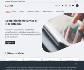 Sogei.it(Società Generale di informatica programmazione) Screenshot