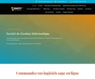 Sogesti.net(Editeur des applications de laboratoires) Screenshot