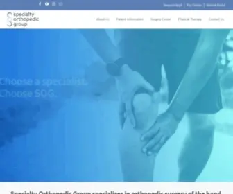 Sogms.com(Specialty Orthopedic Group) Screenshot