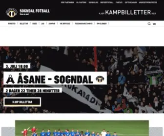 Sogndalfotball.no(SOGNDAL FOTBALL) Screenshot