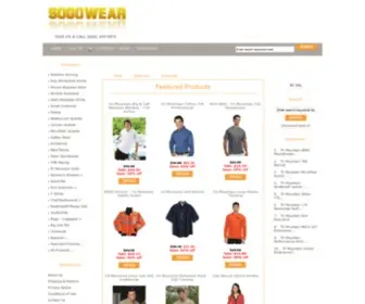 Sogowear.com(Big and Tall Clothing with embroidery services for uniforms) Screenshot