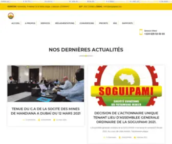 Soguipami.net(Société Guinéenne du Patrimoine Minier) Screenshot