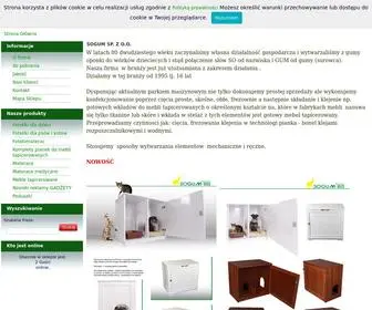 Sogum.com.pl(Materace SOGUM pianka tapicerska foteliki meble tapicerowane) Screenshot