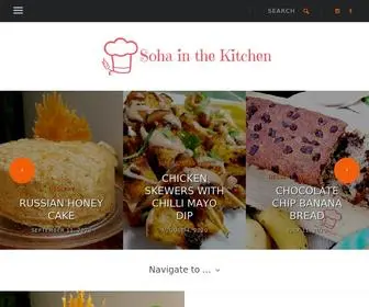 Sohainthekitchen.com(Soha in the Kitchen) Screenshot