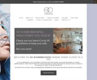 Sohairdressing.com(SO Hairdressing in Maidstone) Screenshot