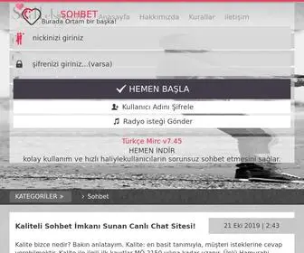 Sohbetsin.com Screenshot