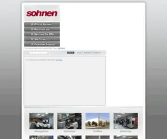 Sohnen.com(The sohnen enterprises inc. website) Screenshot