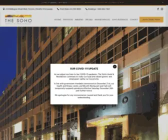 Sohohotel.ca(The SoHo Hotel & Residences) Screenshot