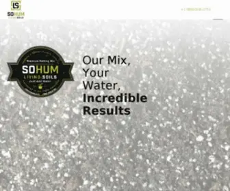 Sohumsoils.com(SoHum Living Soils) Screenshot