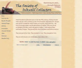 Soic.com(Society of Inkwell Collectors) Screenshot