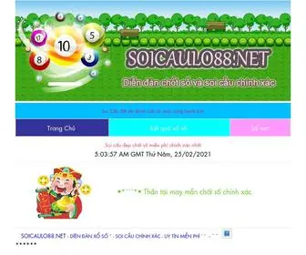 Soicaulo88.net(Soi cau) Screenshot