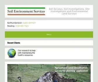 Soilenvironmentservices.co.uk(Soil Survey and Investigation) Screenshot