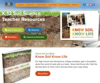 Soils4Teachers.org(Soils 4 Teachers) Screenshot