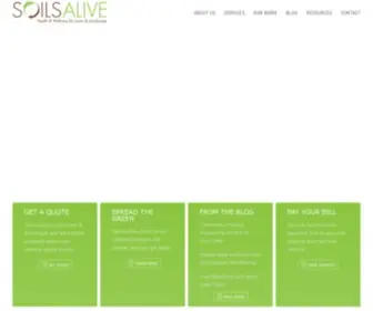 Soilsalive.com(Natural Lawn Care) Screenshot